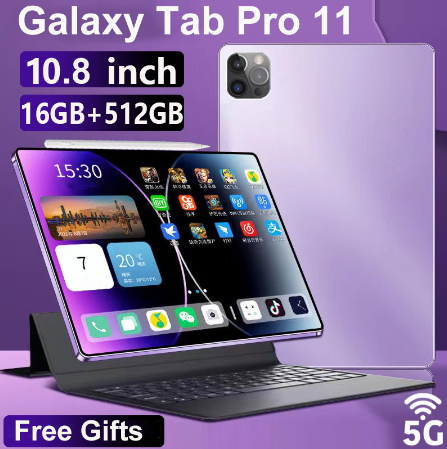 Galaxy Tab Pro11 Tablet 10.8inch 16GB+512GB Smart Tablet Android12