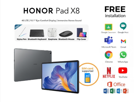 HONOR Pad X8  | 8GB RAM + 256GB ROM Original set