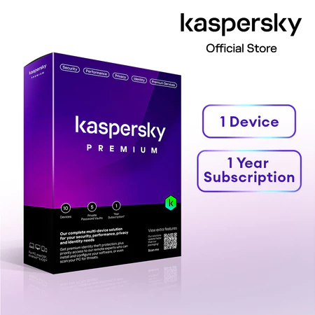 Kaspersky Premium | 1 Device | 1 Year | Anti-Phishing & Firewall