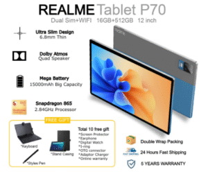 Realme P70 Android Tablet 12inch [ 16GB RAM+512GB ROM ] 20000mAh